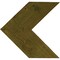 Ekena Millwork 15 3/4"W x 16"H x 3/4"D Vintage Farmhouse 5 1/2" Chevron Barnwood Decor Collection Restoration Green DECR15X16X075CHVGR - alternate 3